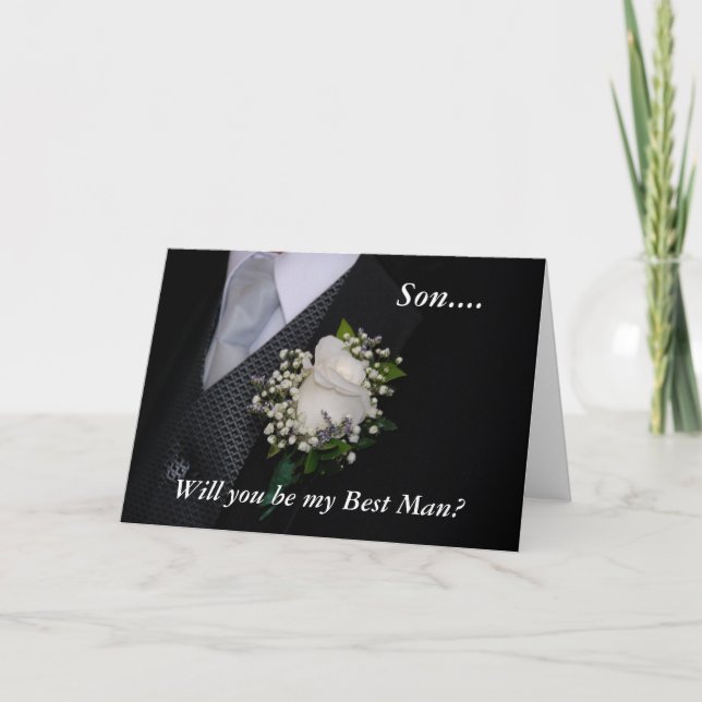 Will You Be My Best Man Invitation (Front)