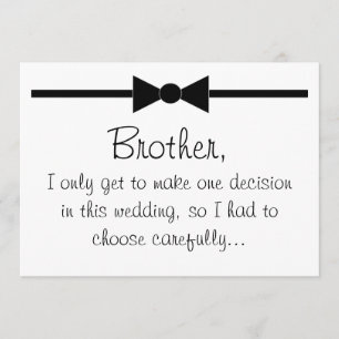 Will you be my best man invitation