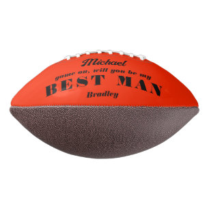 Will You Be My BEST MAN Wedding Personalised Name American Football