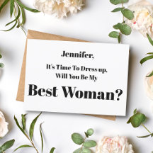 will you be my best woman, modern script proposal