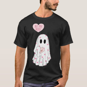 Will You Be My Boo Funny Spooky Ghost Valentine Da T-Shirt