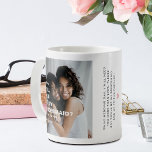 Will You Be My Bridesmaid? 2 Photo Coffee Mug<br><div class="desc">Why not ask your besties to be a bridesmaid at your wedding with this simple modern photo keepsake Coffee Mug. Can be changed to Maid of Honour, Flower Girl etc. The perfect wedding proposal gift that will make your girls smile and leave them with a keepsake that they will enjoy...</div>