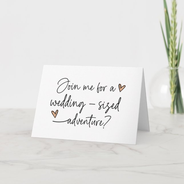 Will You Be My Bridesmaid Asking Request for Bride Card (Front)