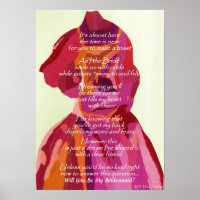 "Will You Be My Bridesmaid" Autumn Wedding Poster