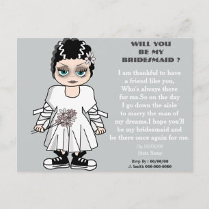 will you be my bridesmaid ? be my bridesmaid,maid invitation postcard