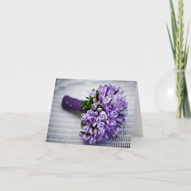 Will you be my Bridesmaid Bouquet Greeting card (Front)