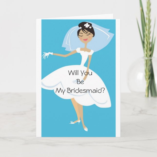 Will You Be My Bridesmaid Bridal Accessory Invitation (Front)