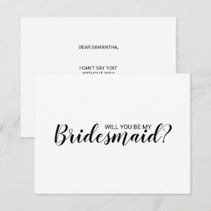 Will You Be My Bridesmaid? Bridal Party Proposal Invitation