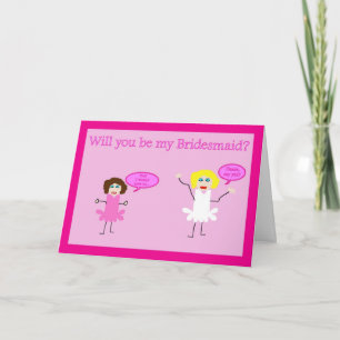 Will you be my Bridesmaid? Bridesmaid request. Invitation