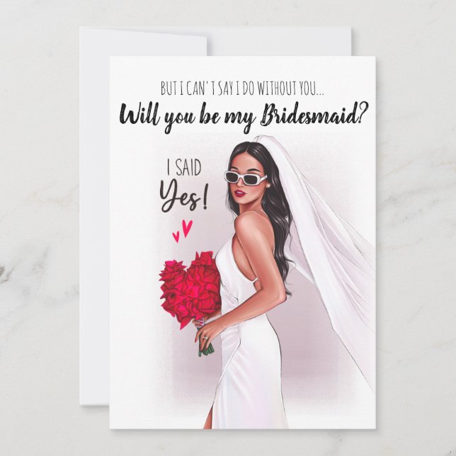 Will you be my Bridesmaid? card (Front)