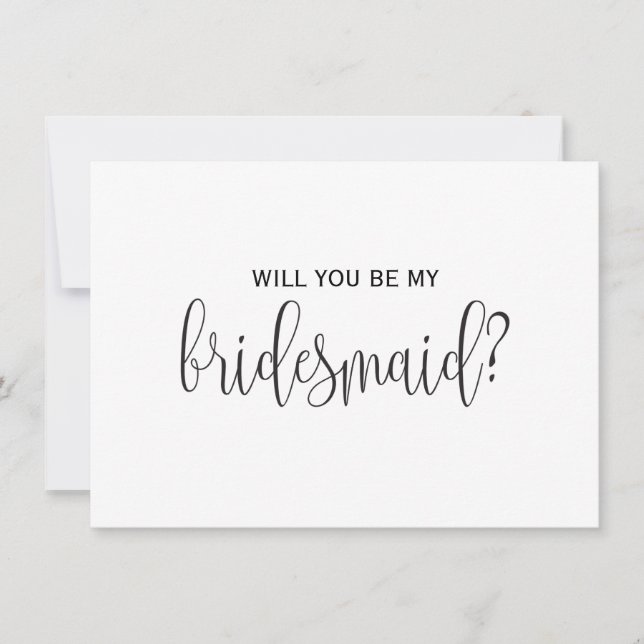 will you be my bridesmaid card (Front)