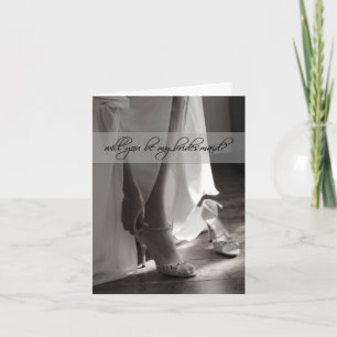 Will you be my bridesmaid card