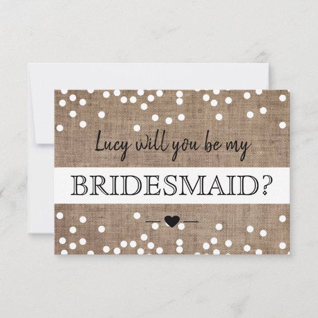 Will You Be My Bridesmaid Card (Front)