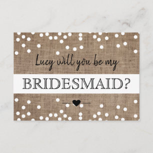 Will You Be My Bridesmaid Card