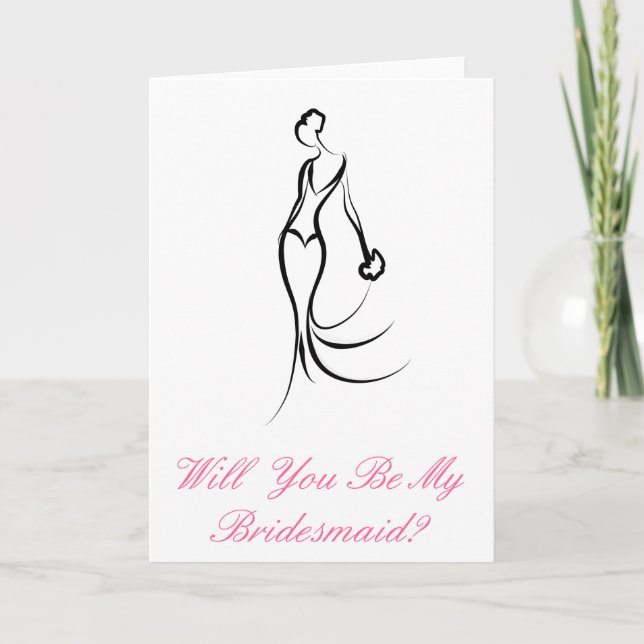 "Will you be my Bridesmaid" Card (Front)