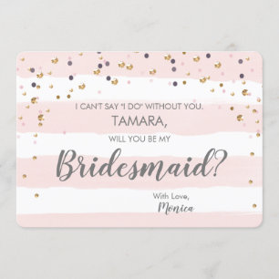 Will You Be My Bridesmaid card