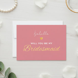 Will you be my bridesmaid card - Bridesmaid gift