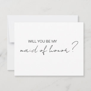 Will you be my Bridesmaid Card, Bridesmaid Proposa Thank You Card