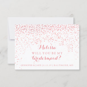 Will You Be My Bridesmaid Card - Confetti Fab You