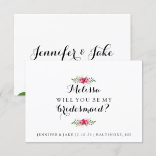 Will You Be My Bridesmaid Card - Flower Girls