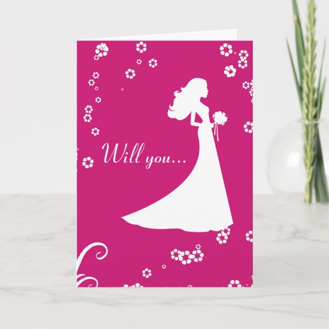 Will You Be My Bridesmaid Card? Invitation (Front)