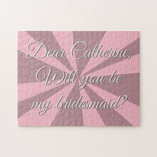 Will You Be My Bridesmaid Challenge Jigsaw Puzzle (Horizontal)