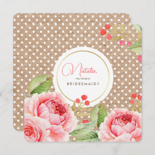 Will you be my Bridesmaid? Custom Invitations