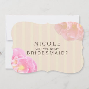 Will You be my Bridesmaid Custom Invite Nicole