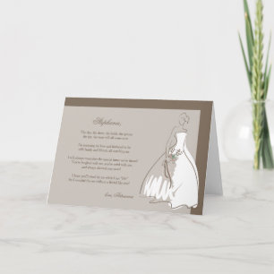 Will You Be My Bridesmaid Folded Card