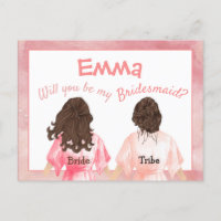 Will You Be My Bridesmaid/Girls Back View/peach