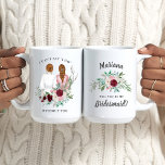 Will you be my Bridesmaid? Girls In Robes Floral Coffee Mug<br><div class="desc">These gorgeous mugs will definitely wow your future bridal party! See the whole collection for more customisations!</div>