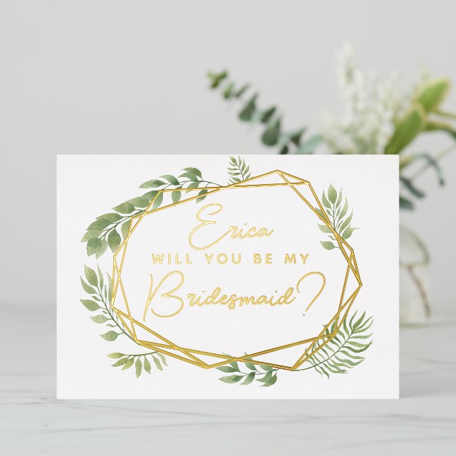 Will You Be My Bridesmaid? Greenery & foliage (Standing Front)