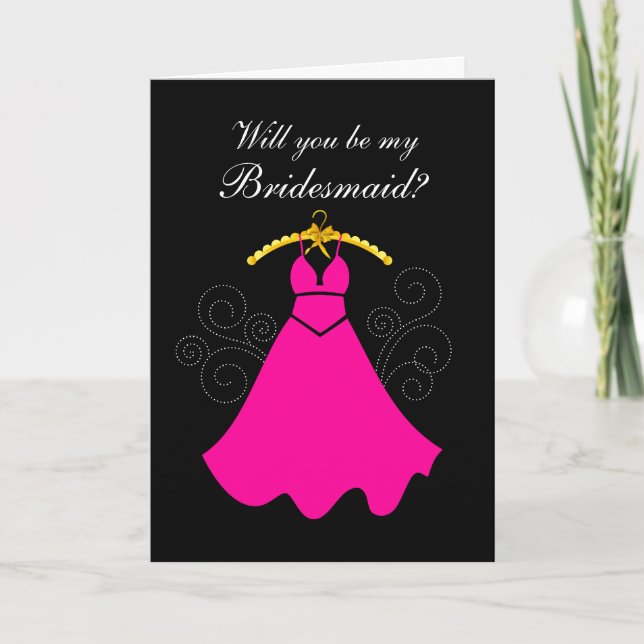 Will You Be My Bridesmaid Greeting Card (Front)