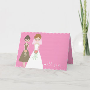 Will You Be My Bridesmaid Greeting Card? Invitation