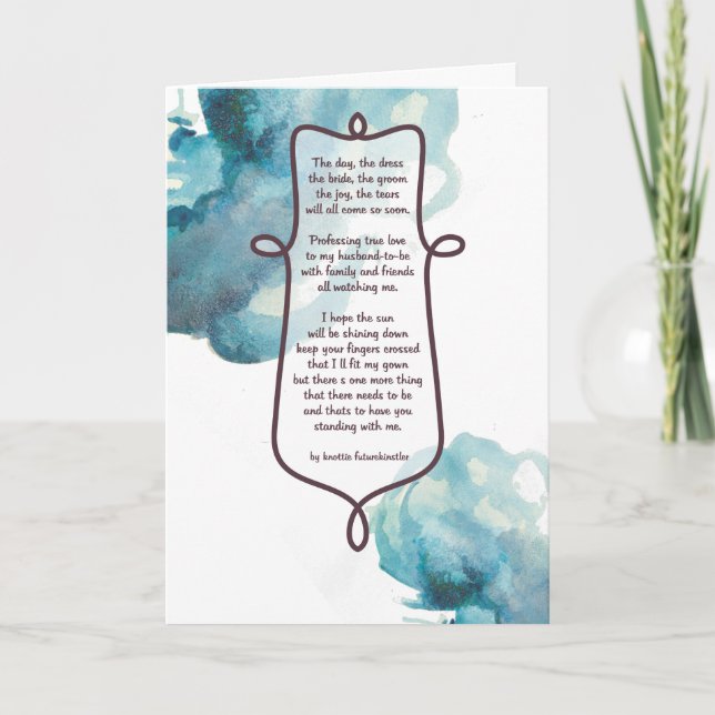 Will you be my Bridesmaid? Invitation (Front)