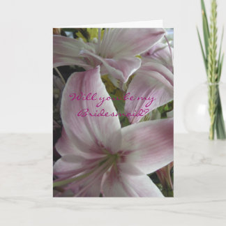 Will you be my Bridesmaid? Invitation