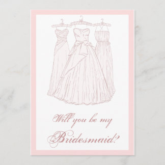 Will you be my Bridesmaid? Invitation