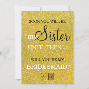 Will you be my bridesmaid? invitation