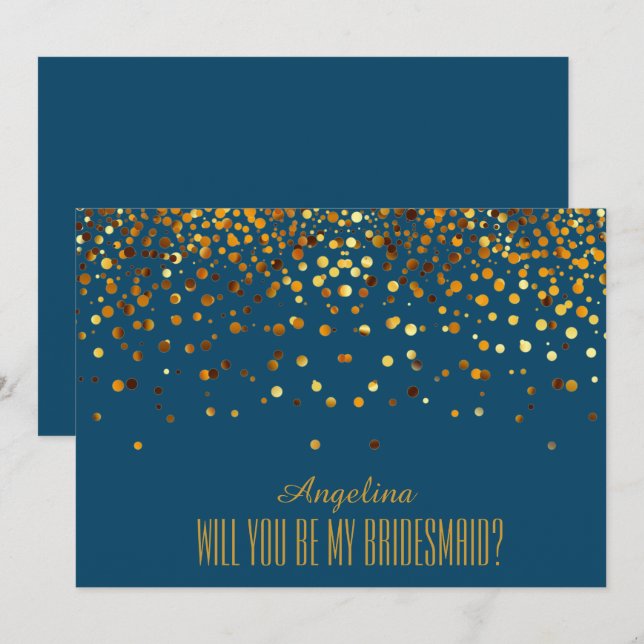 Will you be my bridesmaid? invitation (Front/Back)