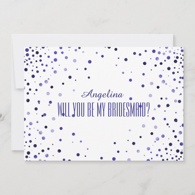 Will you be my bridesmaid? invitation (Front)