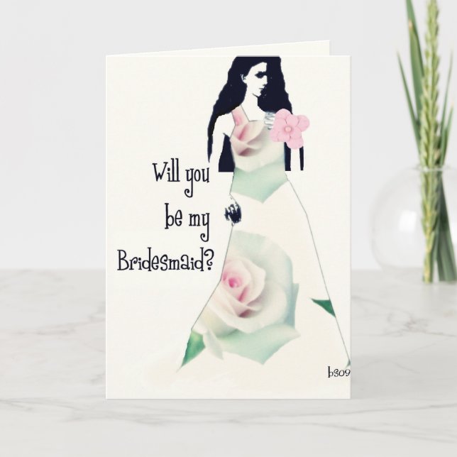 will you be my bridesmaid? invitation (Front)