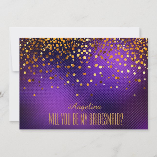 Will you be my bridesmaid? invitation (Front)