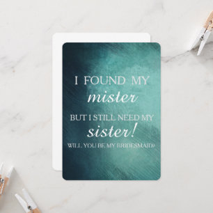 Will you be my bridesmaid? invitation