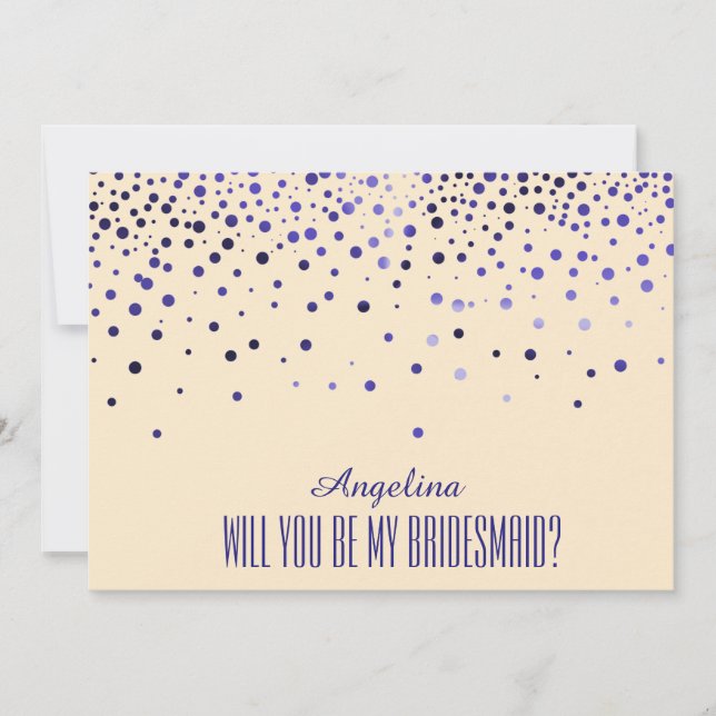 Will you be my bridesmaid? invitation (Front)