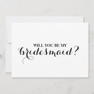 Will you be my bridesmaid? invitation