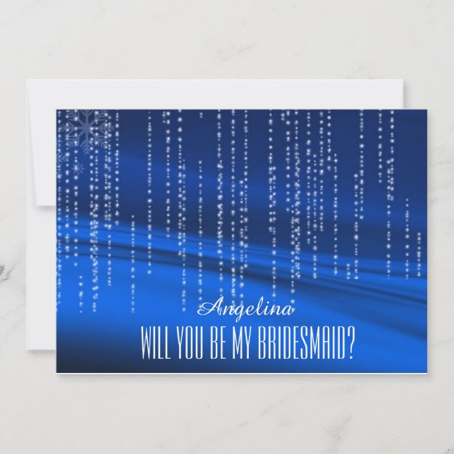 Will you be my bridesmaid? invitation (Front)