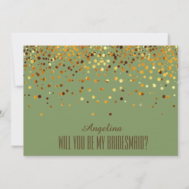 Will you be my bridesmaid? invitation (Front)