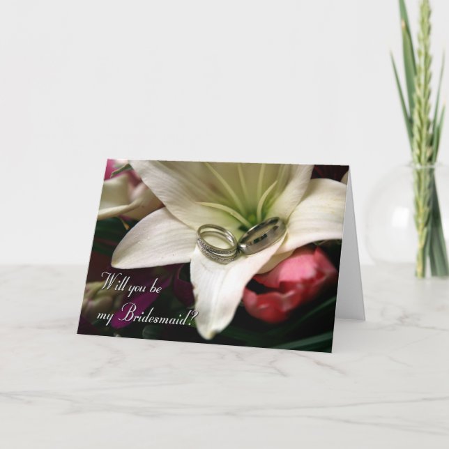 Will you be my bridesmaid? invitation (Front)