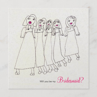 Will you be my bridesmaid? invitation