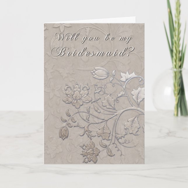 Will you be my Bridesmaid? Invitation (Front)